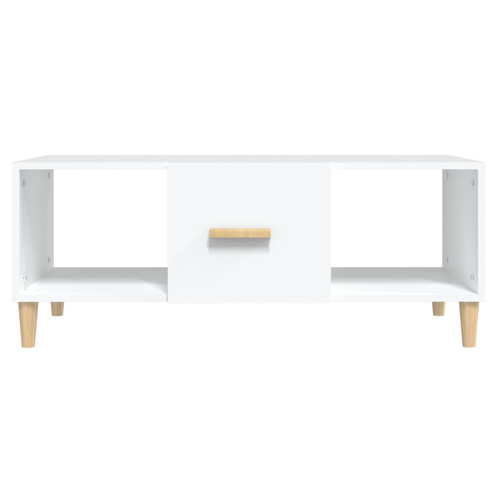 sofabord 102x50x40 cm konstrueret træ hvid