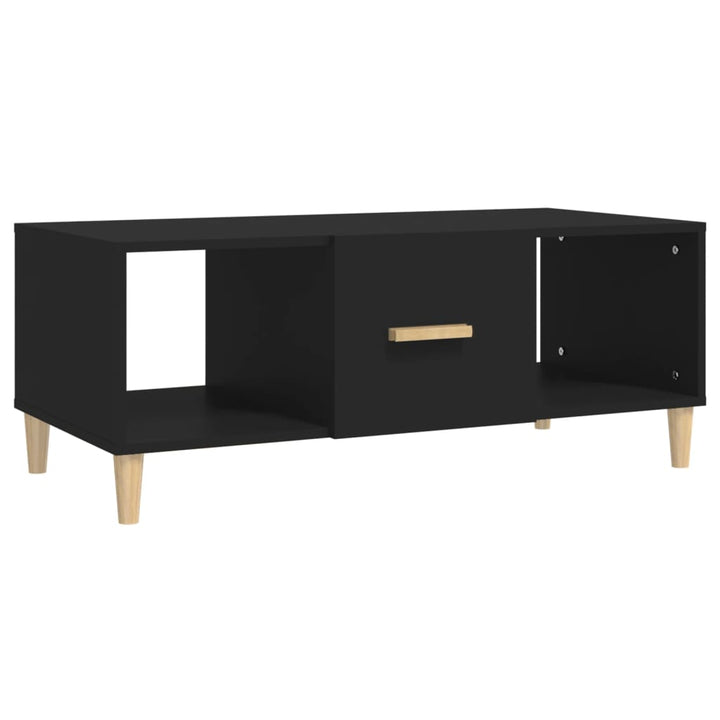 sofabord 102x50x40 cm konstrueret træ sort