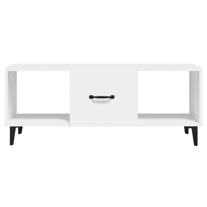 sofabord 102x50x40 cm konstrueret træ hvid