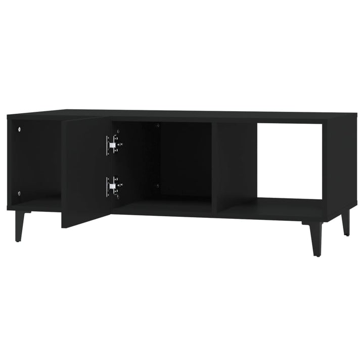 sofabord 102x50x40 cm konstrueret træ sort