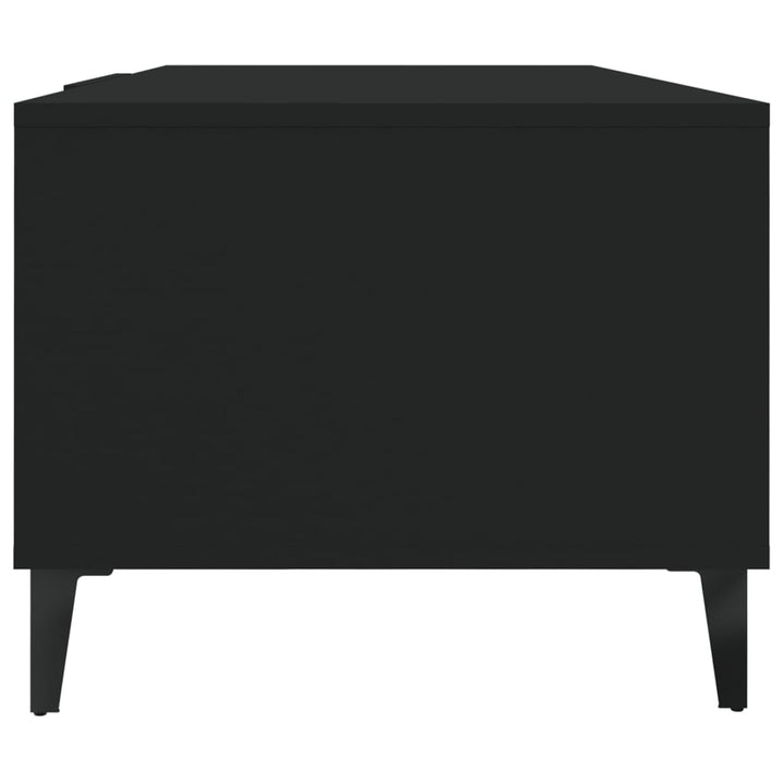 sofabord 102x50x40 cm konstrueret træ sort