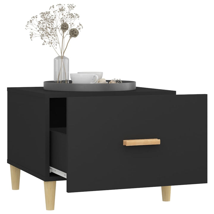 sofaborde 2 stk. 50x50x40 cm konstrueret træ sort