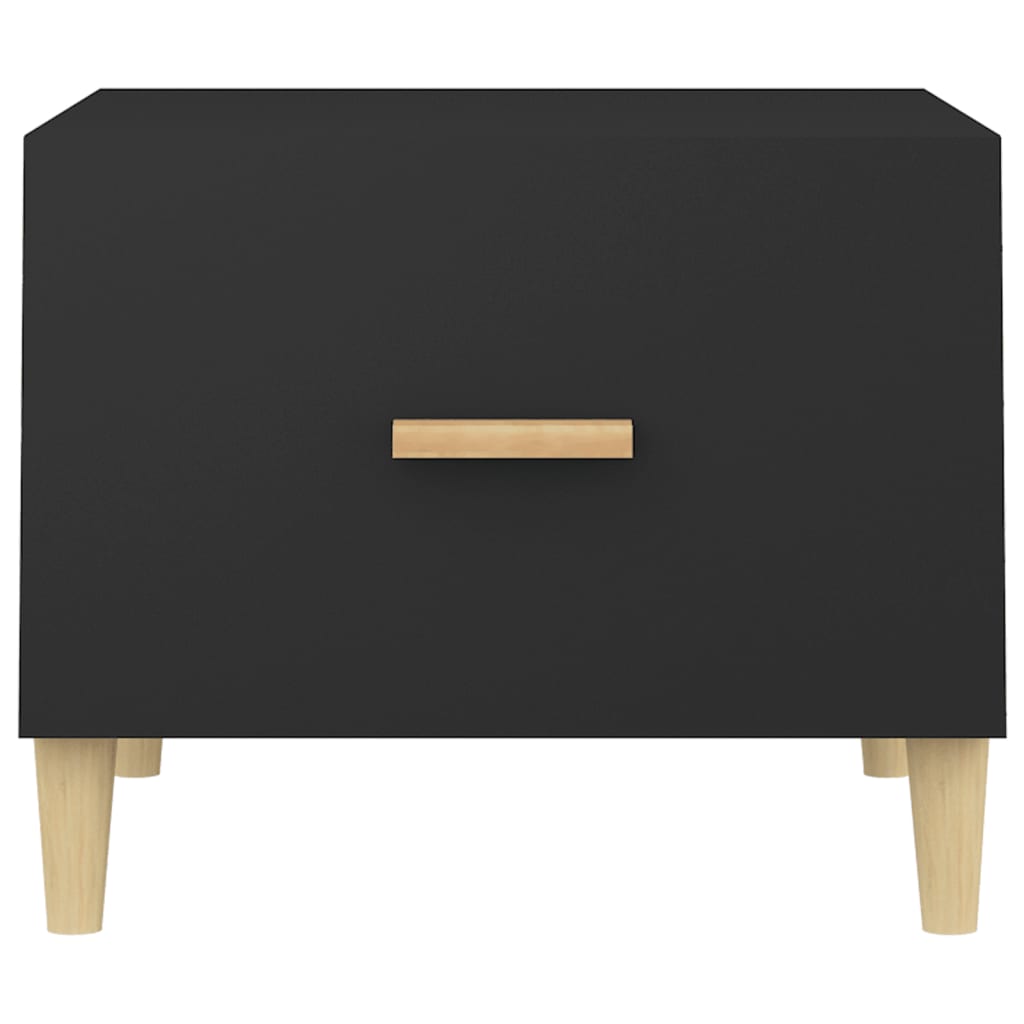 sofaborde 2 stk. 50x50x40 cm konstrueret træ sort