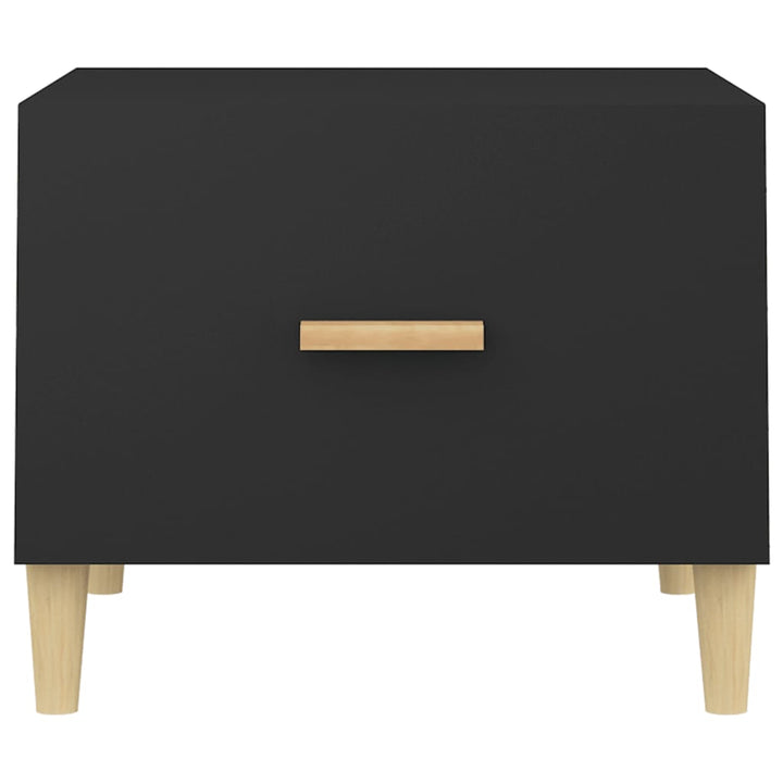 sofaborde 2 stk. 50x50x40 cm konstrueret træ sort