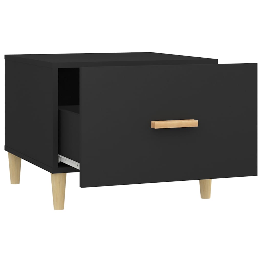 sofaborde 2 stk. 50x50x40 cm konstrueret træ sort