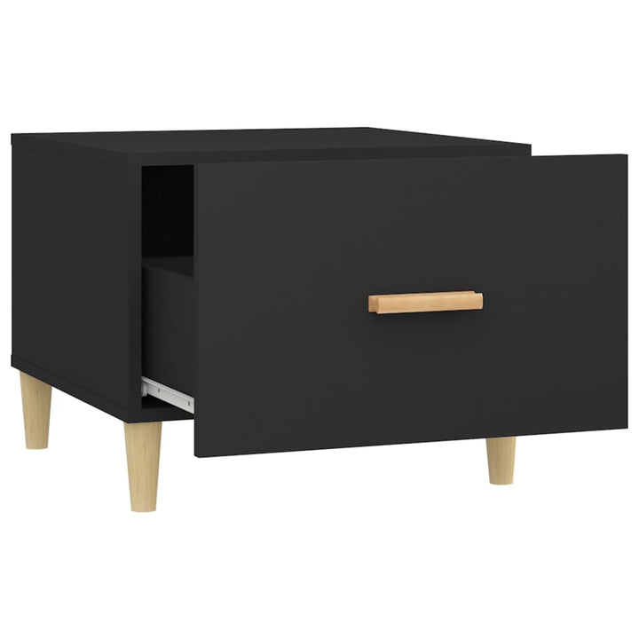 sofaborde 2 stk. 50x50x40 cm konstrueret træ sort