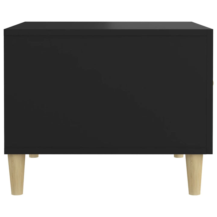sofaborde 2 stk. 50x50x40 cm konstrueret træ sort