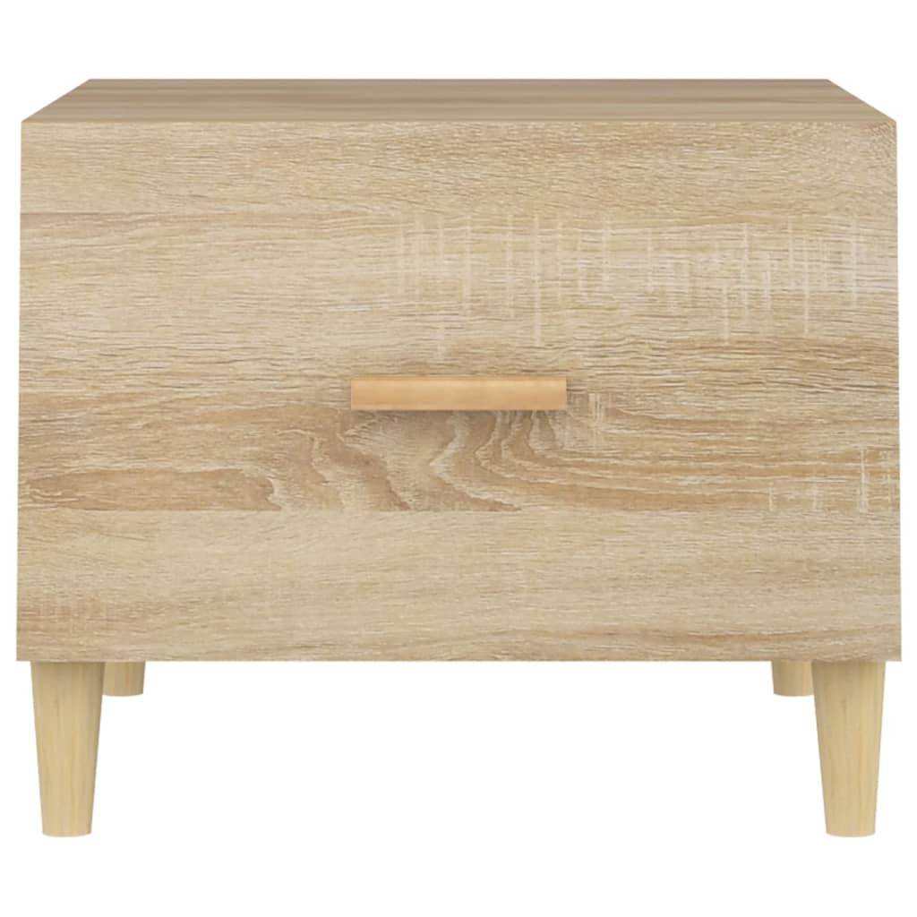 sofaborde 2 stk. 50x50x40 cm konstrueret træ sonoma-eg