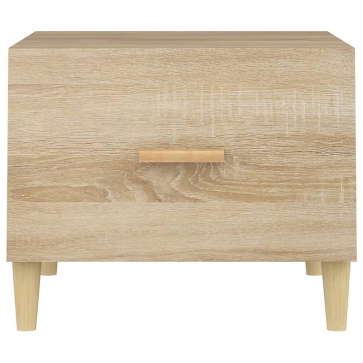 sofaborde 2 stk. 50x50x40 cm konstrueret træ sonoma-eg