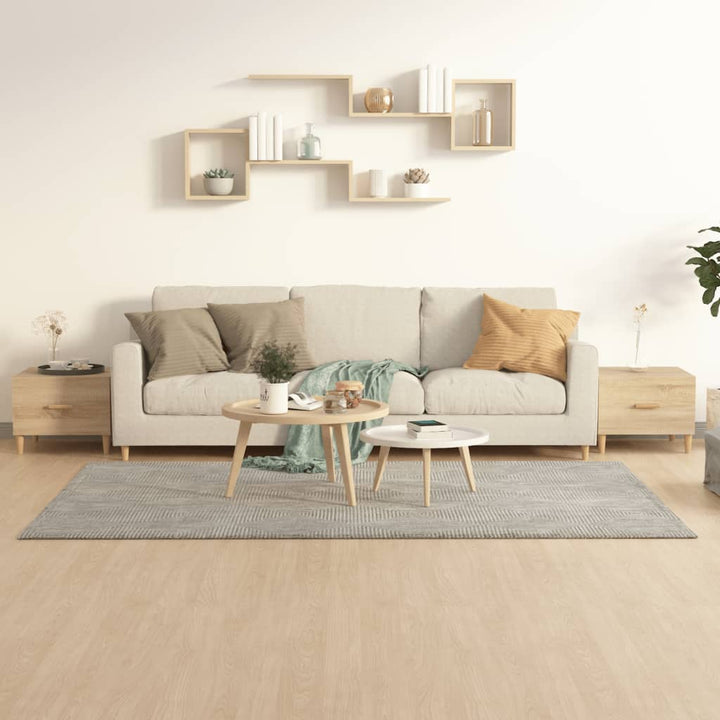 sofaborde 2 stk. 50x50x40 cm konstrueret træ sonoma-eg