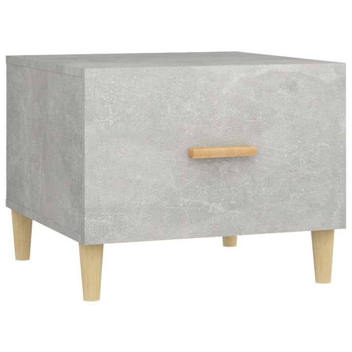 sofaborde 2 stk. 50x50x40 cm konstrueret træ betongrå