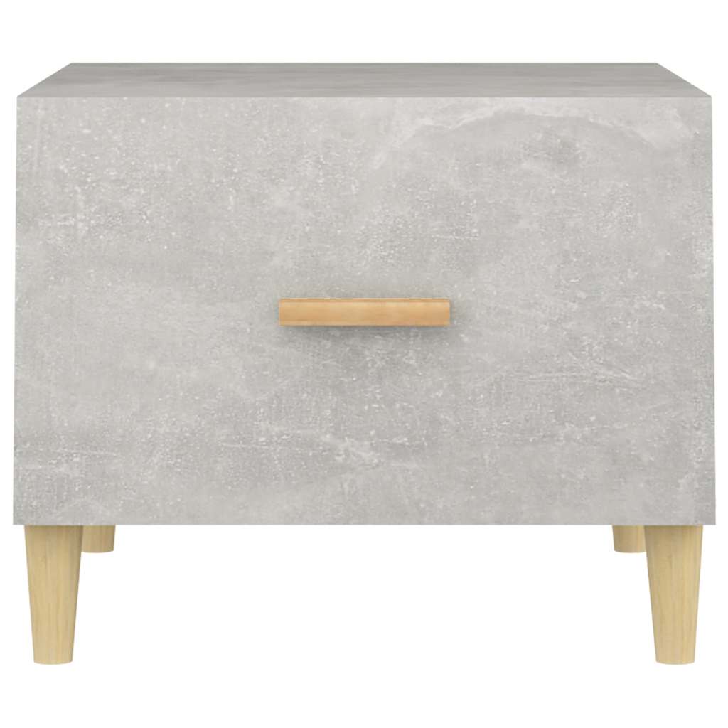 sofaborde 2 stk. 50x50x40 cm konstrueret træ betongrå