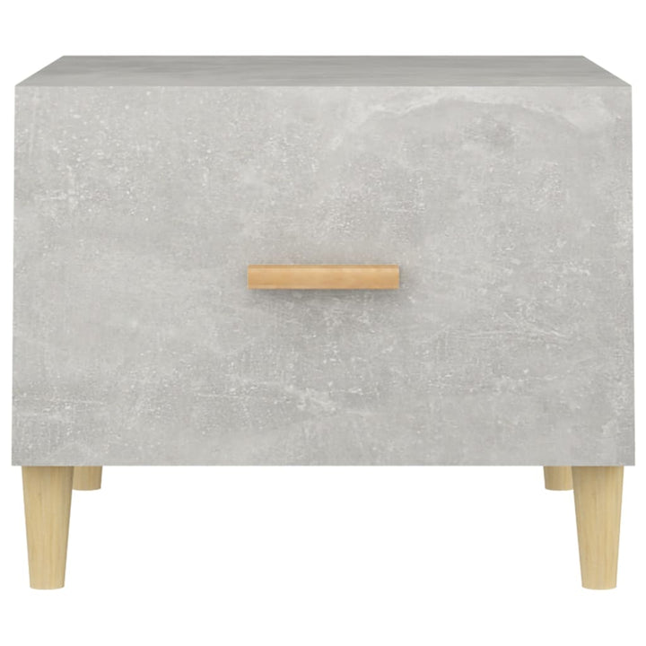 sofaborde 2 stk. 50x50x40 cm konstrueret træ betongrå