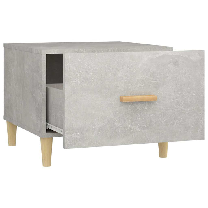 sofaborde 2 stk. 50x50x40 cm konstrueret træ betongrå