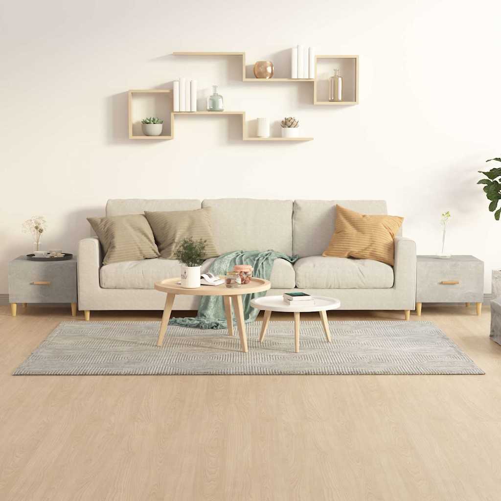 sofaborde 2 stk. 50x50x40 cm konstrueret træ betongrå