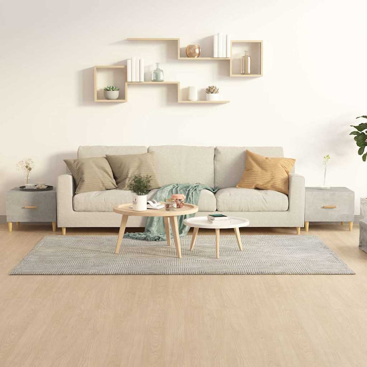 sofaborde 2 stk. 50x50x40 cm konstrueret træ betongrå