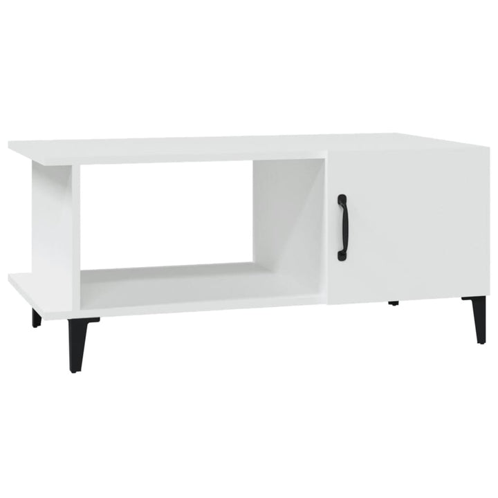 sofabord 90x50x40 cm konstrueret træ hvid