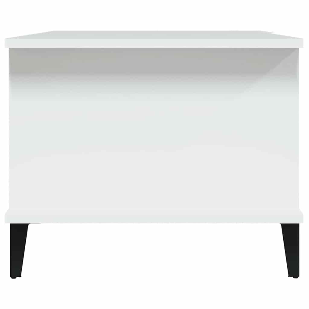 sofabord 90x50x40 cm konstrueret træ hvid