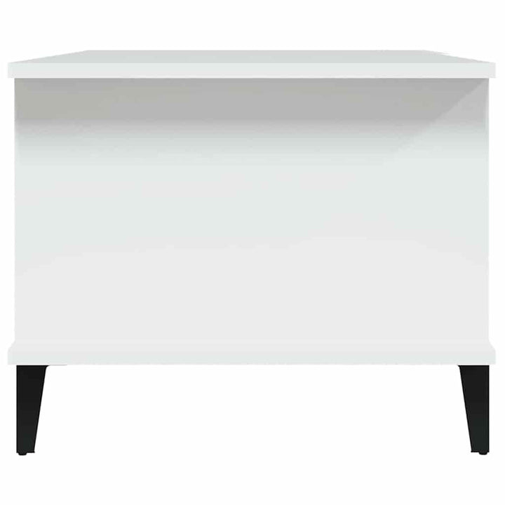 sofabord 90x50x40 cm konstrueret træ hvid