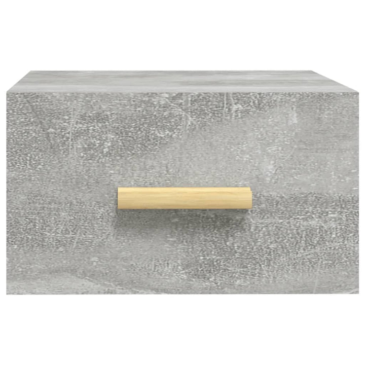 væghængte sengeborde 2 stk. 35x35x20 cm betongrå