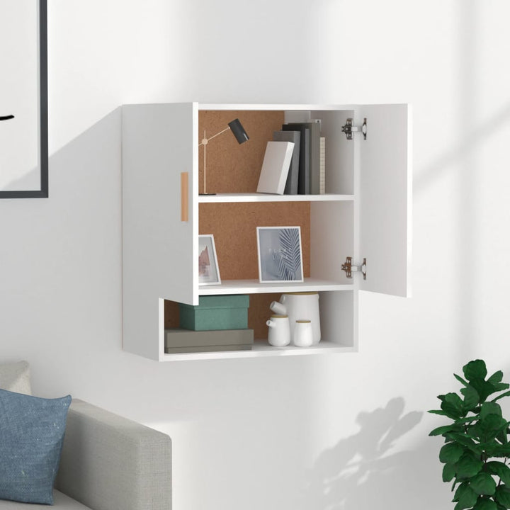 vægskab 60x31x70 cm konstrueret træ hvid