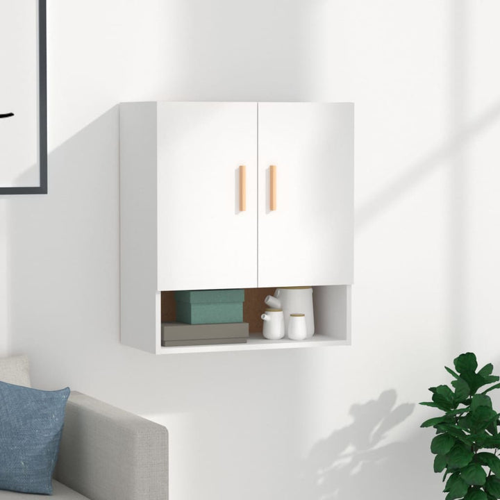 vægskab 60x31x70 cm konstrueret træ hvid