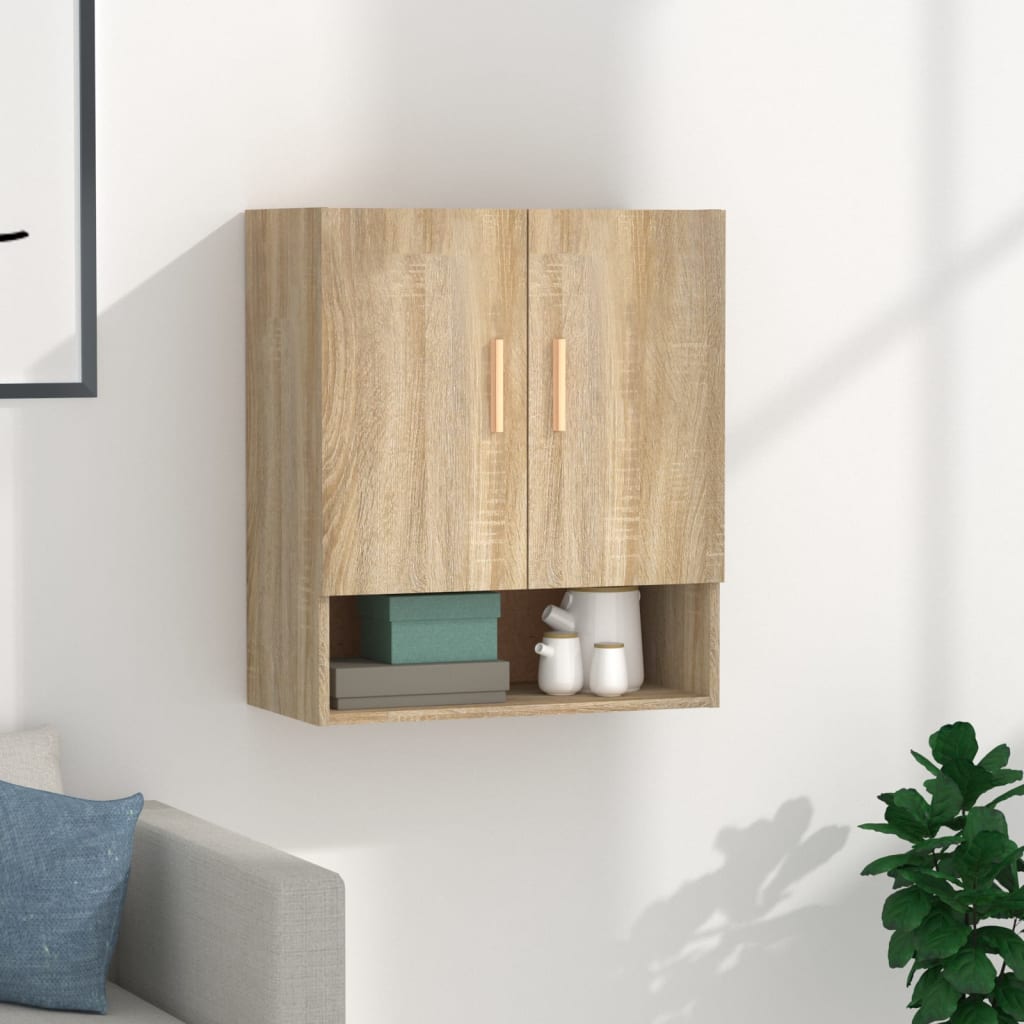 vægskab 60x31x70 cm konstrueret træ sonoma-eg