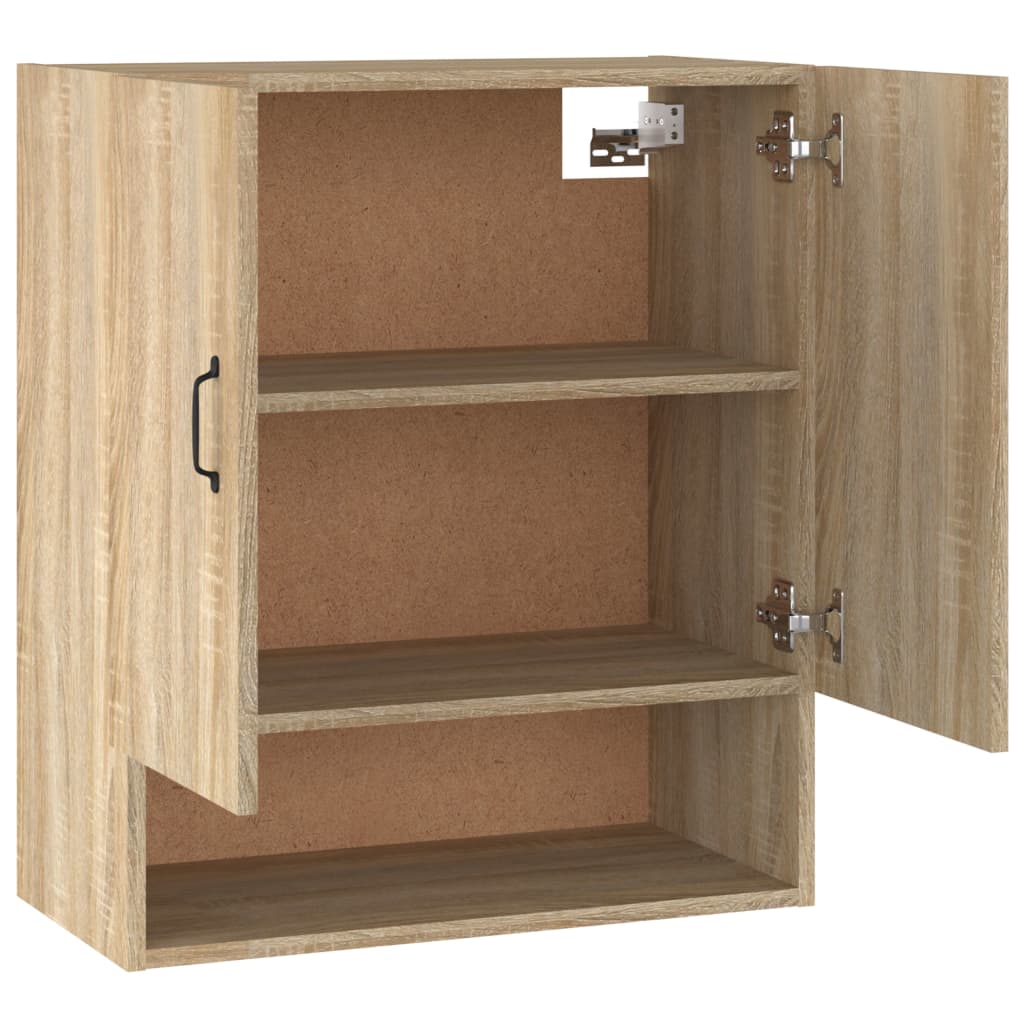 vægskab 60x31x70 cm konstrueret træ sonoma-eg