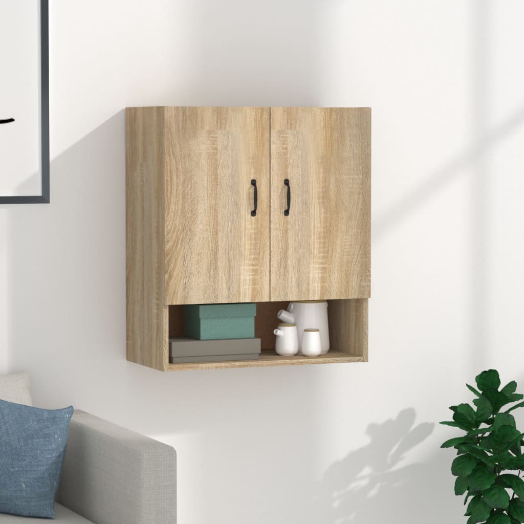vægskab 60x31x70 cm konstrueret træ sonoma-eg