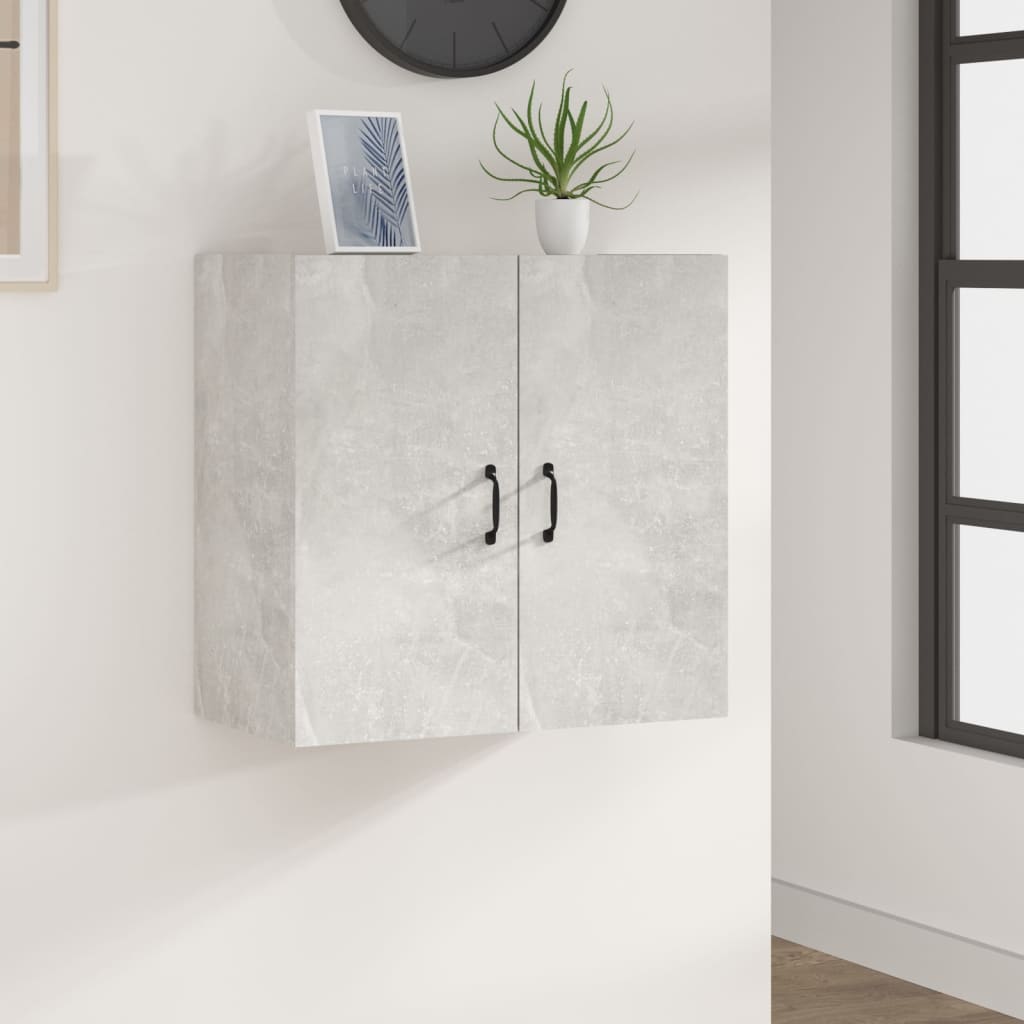 vægskab 60x31x60 cm konstrueret træ betongrå