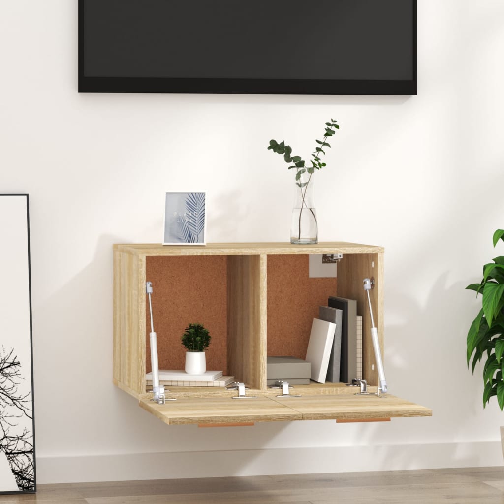 vægskab 60x36,5x35 cm konstrueret træ sonoma-eg