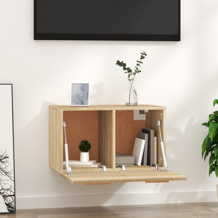 vægskab 60x36,5x35 cm konstrueret træ sonoma-eg