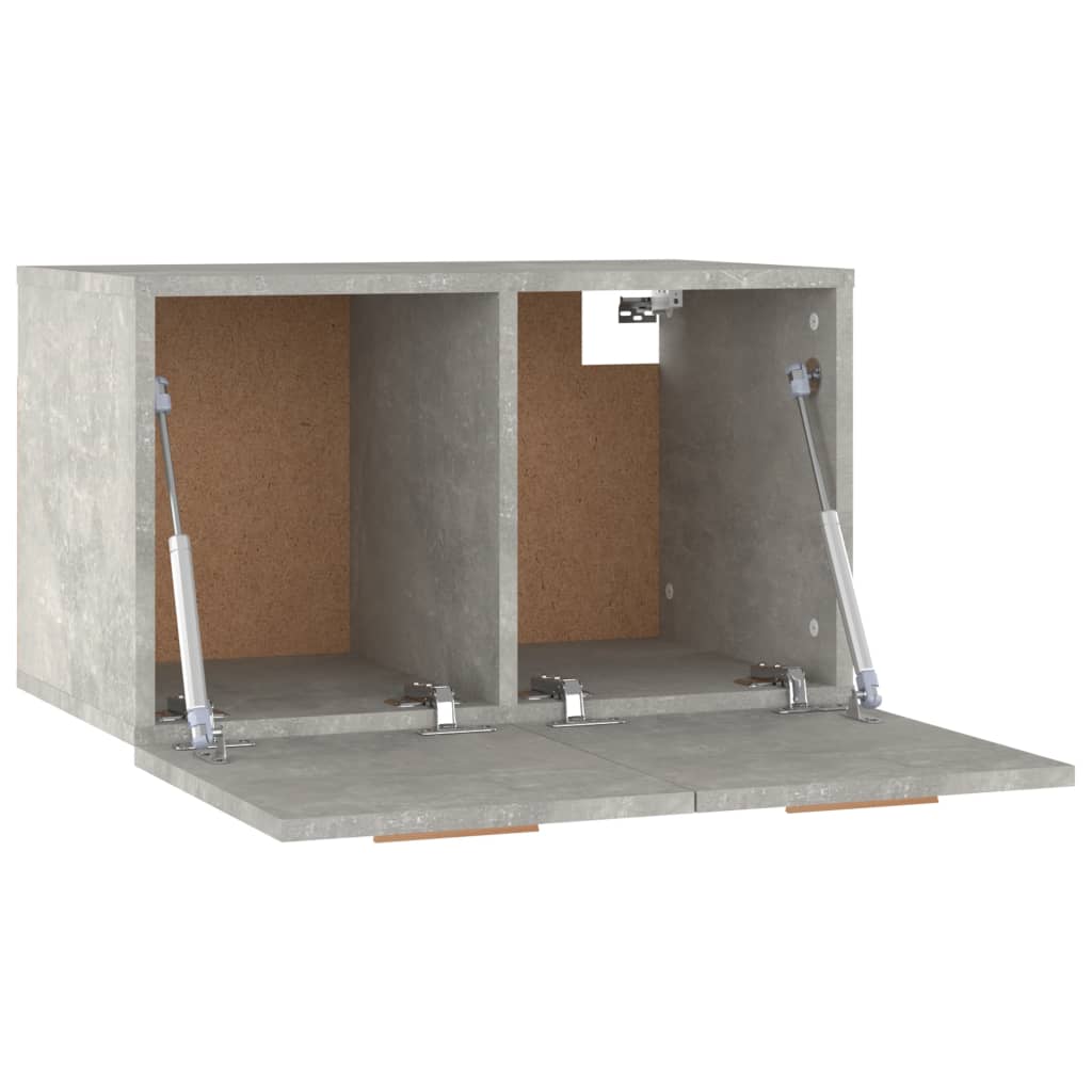 vægskab 60x36,5x35 cm konstrueret træ betongrå
