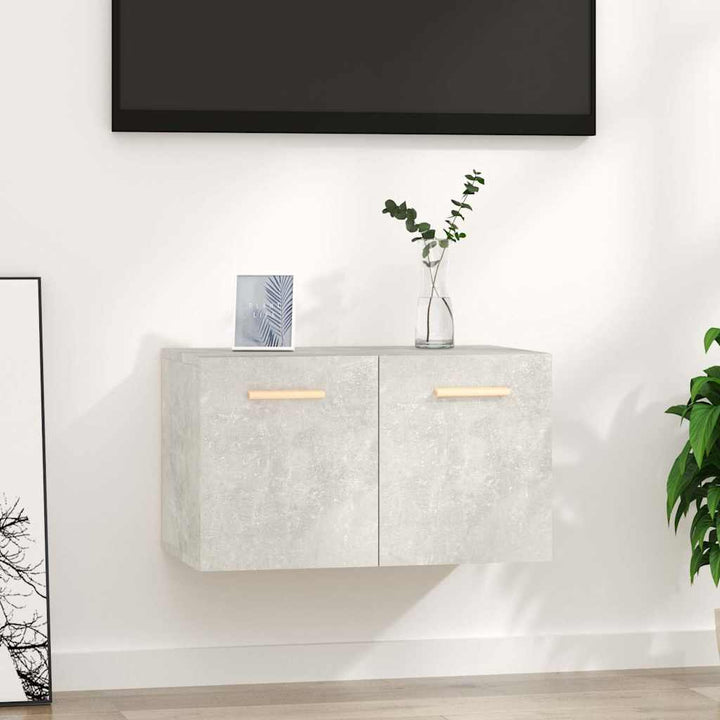 vægskab 60x36,5x35 cm konstrueret træ betongrå
