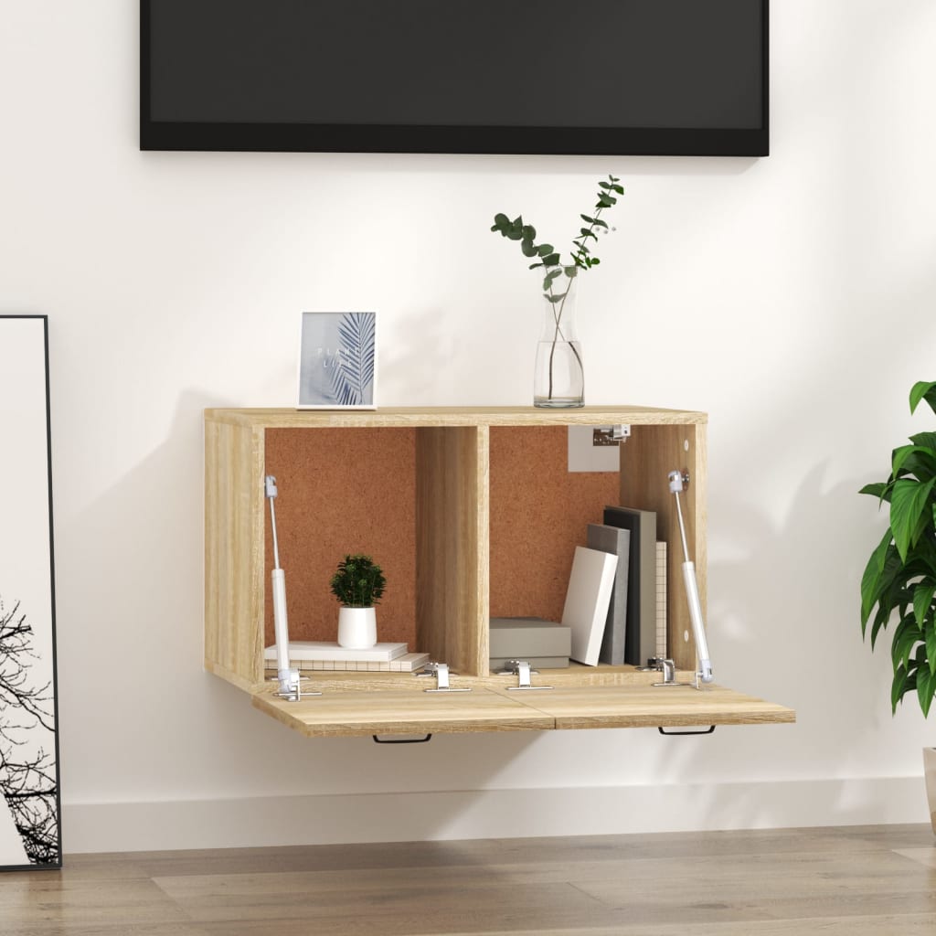 vægskab 60x36,5x35 cm konstrueret træ sonoma-eg