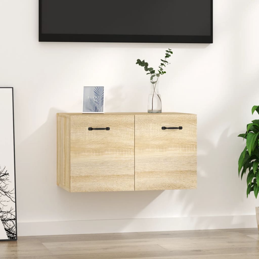 vægskab 60x36,5x35 cm konstrueret træ sonoma-eg