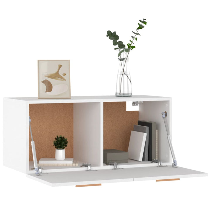 vægskab 80x35x36,5 cm konstrueret træ hvid