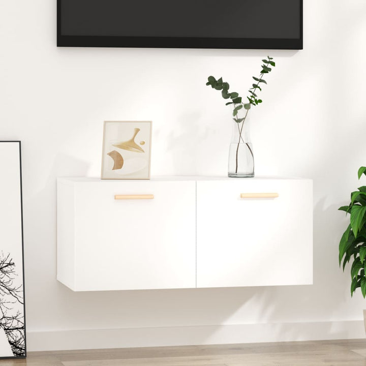 vægskab 80x35x36,5 cm konstrueret træ hvid