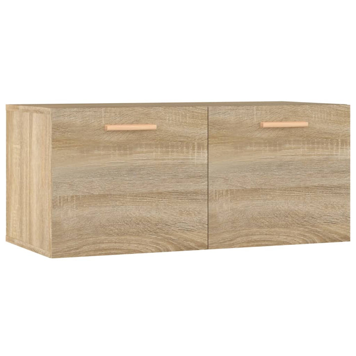 vægskab 80x35x36,5 cm konstrueret træ sonoma-eg