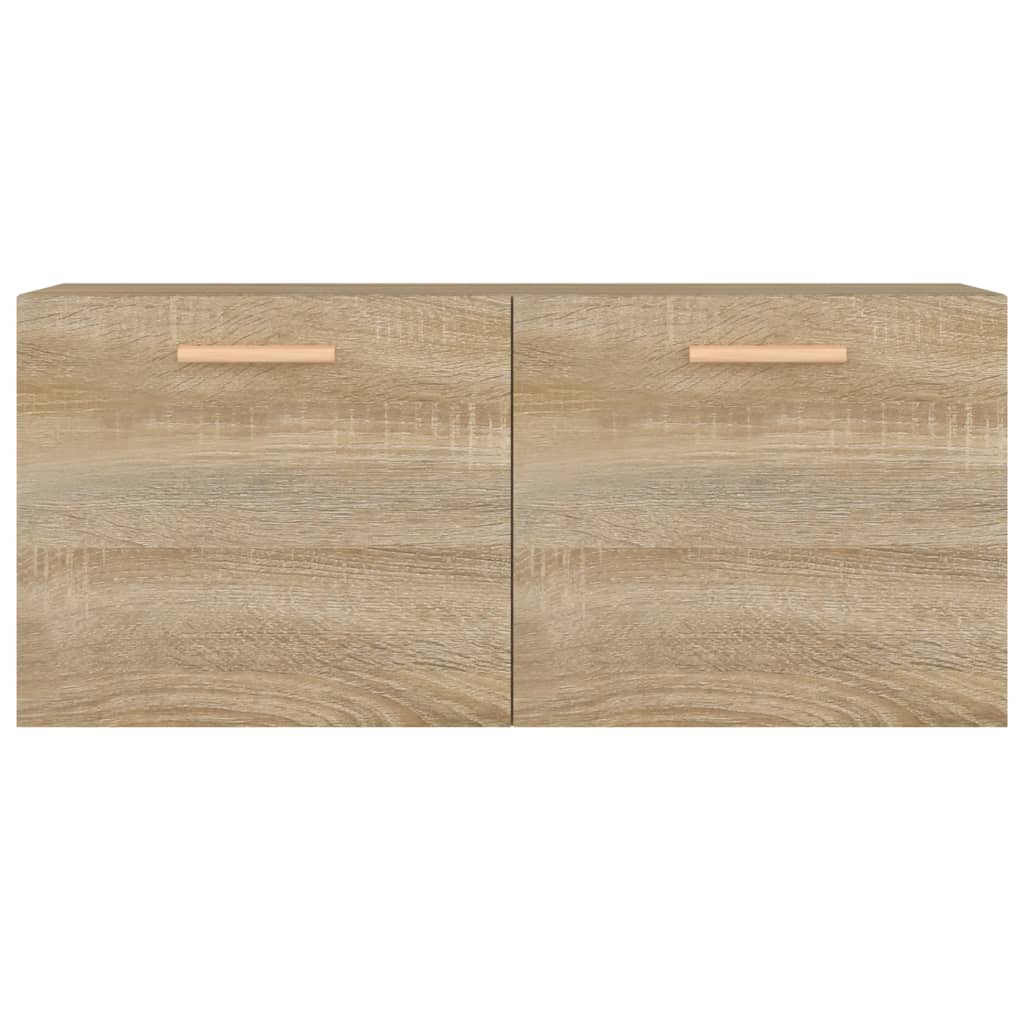 vægskab 80x35x36,5 cm konstrueret træ sonoma-eg