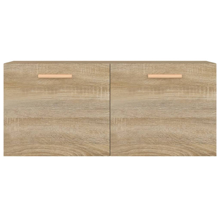 vægskab 80x35x36,5 cm konstrueret træ sonoma-eg