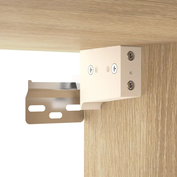 vægskab 80x35x36,5 cm konstrueret træ sonoma-eg