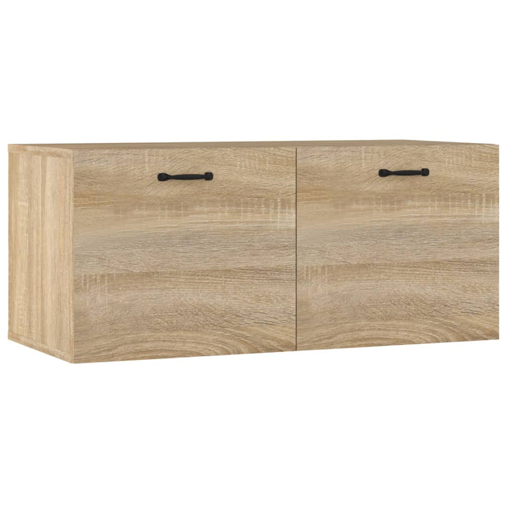 vægskab 80x36,5x35 cm konstrueret træ sonoma-eg