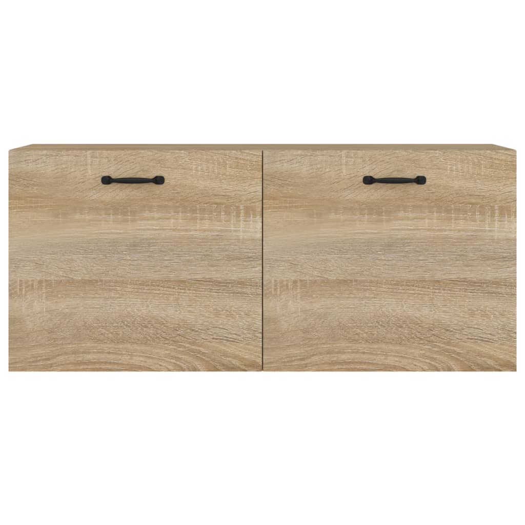vægskab 80x36,5x35 cm konstrueret træ sonoma-eg
