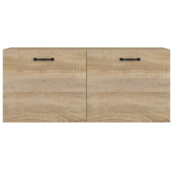 vægskab 80x36,5x35 cm konstrueret træ sonoma-eg