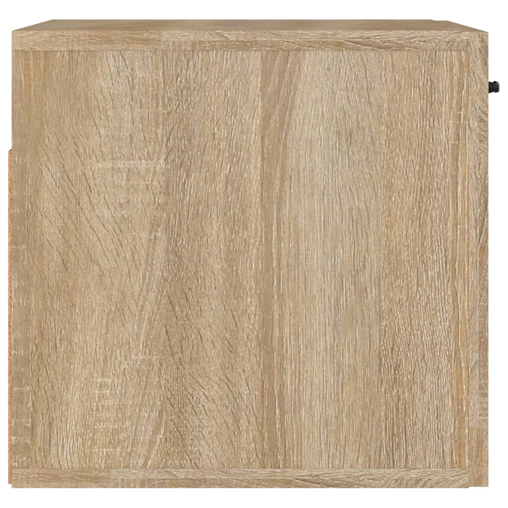 vægskab 80x36,5x35 cm konstrueret træ sonoma-eg
