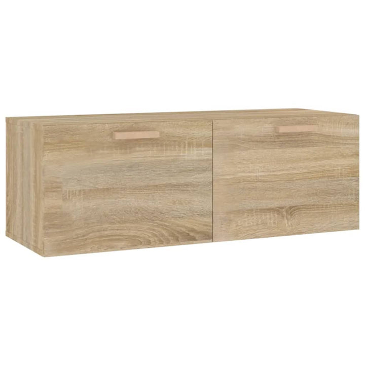 vægskab 100x36,5x35 cm konstrueret træ sonoma-eg