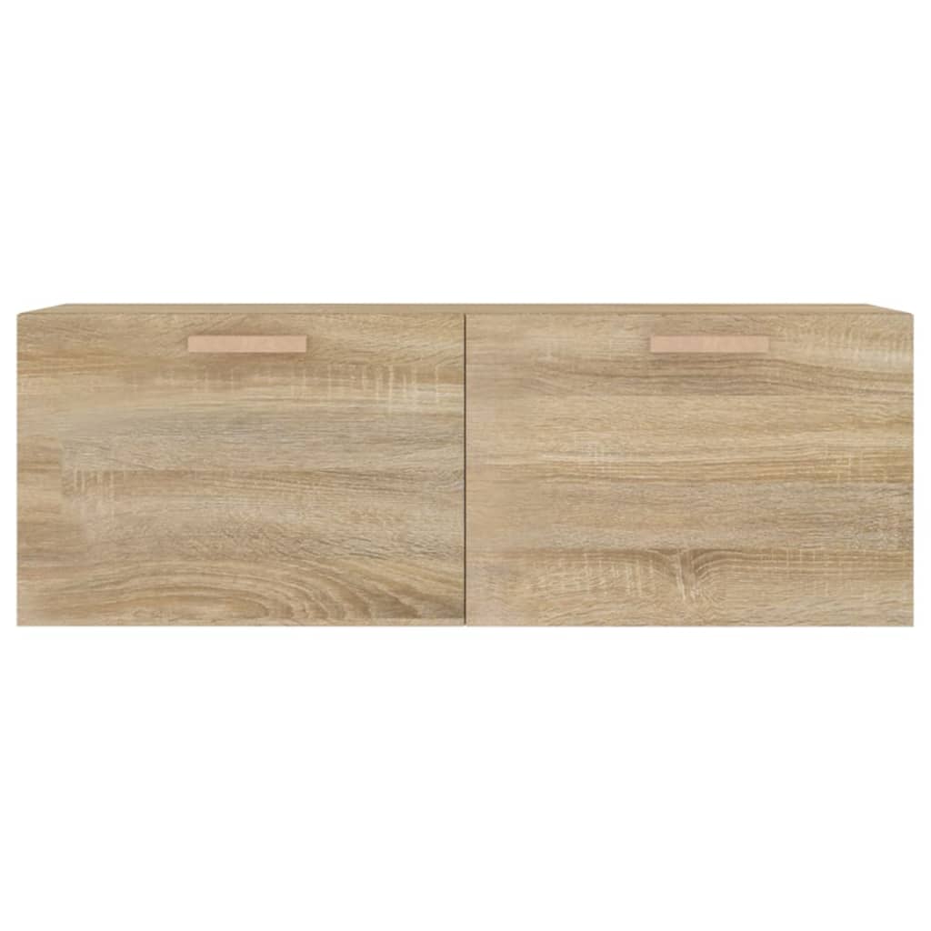 vægskab 100x36,5x35 cm konstrueret træ sonoma-eg