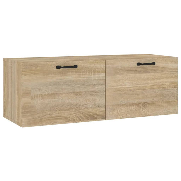 vægskab 100x36,5x35 cm konstrueret træ sonoma-eg