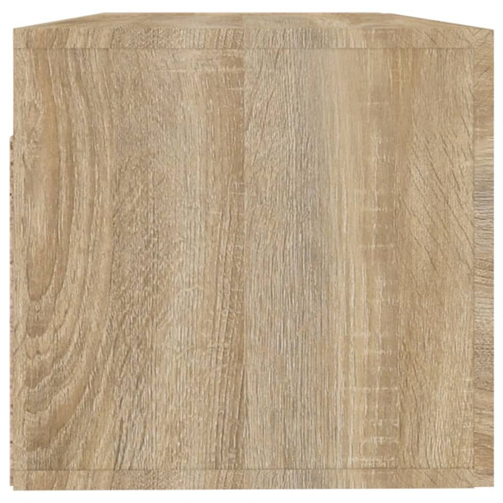 vægskab 100x36,5x35 cm konstrueret træ sonoma-eg